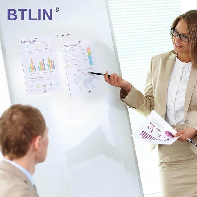BTLIN Fridge Magnets Strong Small, Mini Magnetic Push Pins for Kitchen Refrigerator Magnetic Board Whiteboard Office 32Pack