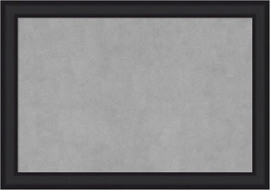 Amanti Art Black Framed Magnetic Board 19x27 Medium Vision Board for use with Magnets, 100% Metal Sheet to Display Items as Office Decor or for Home Organization in mudroom, Kitchen or Kids Room