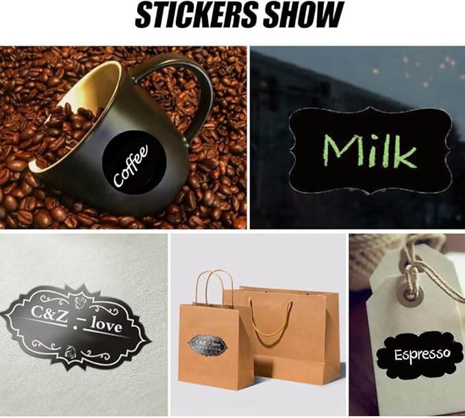 100-500 Pcs Custom Stickers Personalized Labels with Any Design Image Logo Text for Business Logo Thank You Labels,1/2/3/4 inch Customized Stickers(Fancy Frame-2)