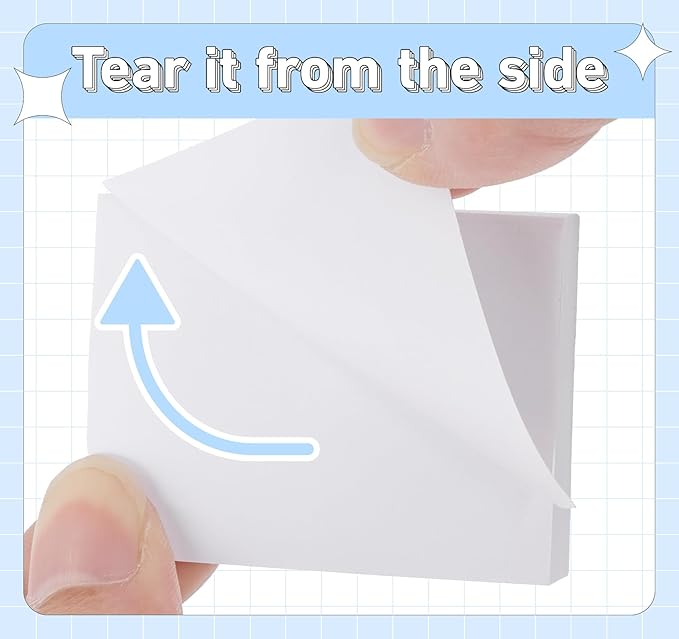 White Sticky Notes 1.5 x 2 in,10 Pads Small Self-Stick Notes,100 Sheets/Pad Super Sticky Note Pads, 1000 Sheets in Total Memo Pads,Mini Self-Adhesive Notes for Office,School,Home Meeting Supplies