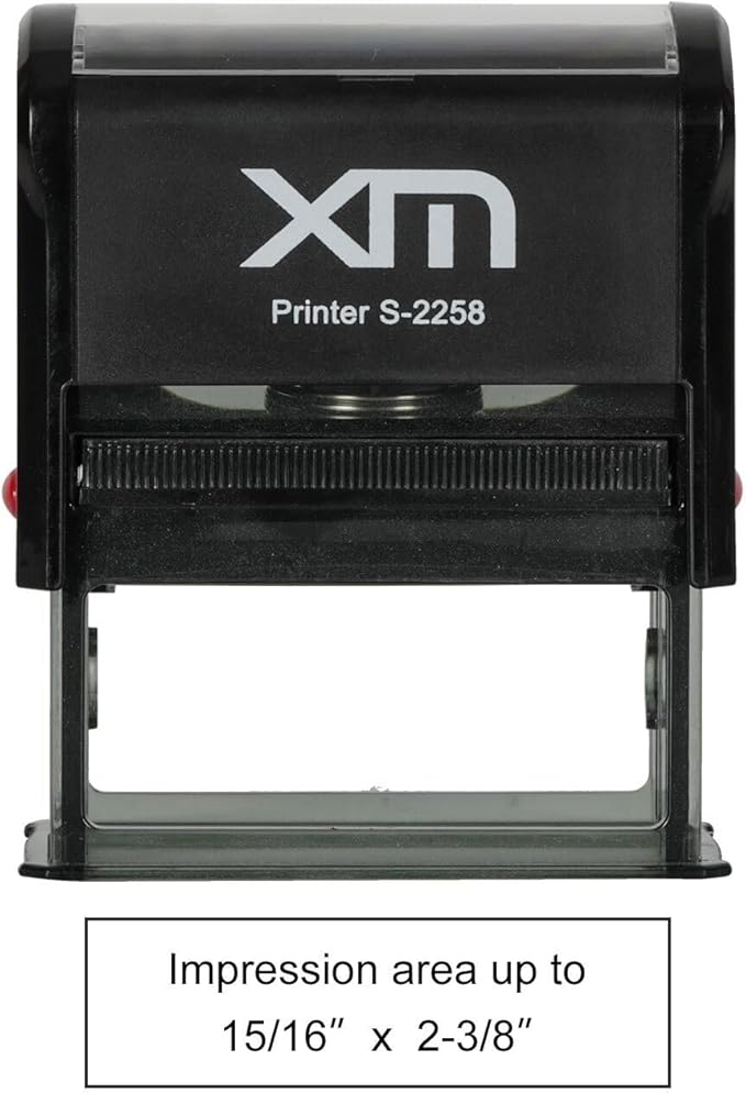 Laoife Custom Stamp Self Inking - 4-Line Personalized Address Stamps | US-Made Return Address Labels | Replaceable Ink & Multi-Scene Use, Large