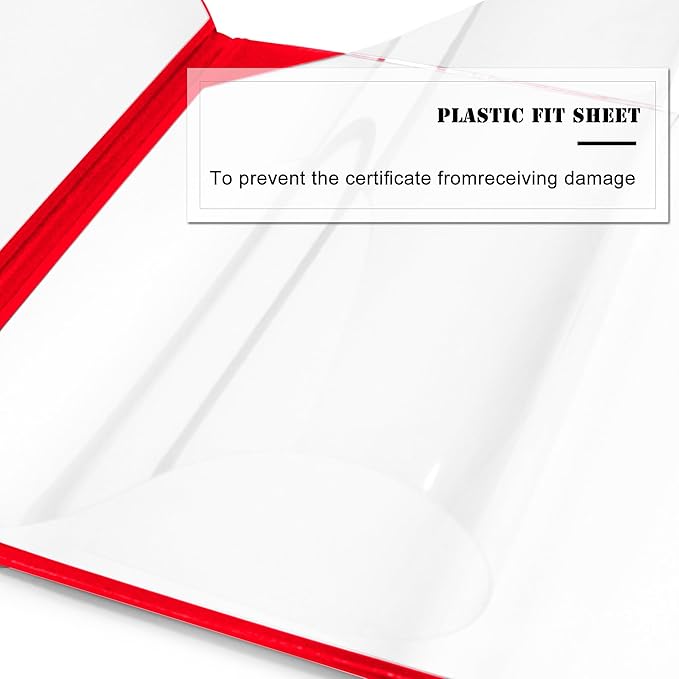 Diploma Cover 8.5” x11” Diploma Holder of Graduation Leatherette Padded Certificate（Tent Style),40-Pack