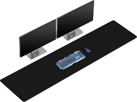 ZORESYN Extra Large Desk Mat (70.9 "x15.8) - PU Leather Multipurpose Table Pad for Dining Table, Coffee Table, Office & Home - Waterproof Desk Mat for Keyboard, Mouse, and Writing (Black)