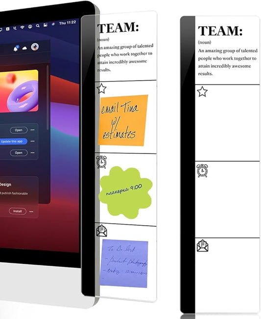 Computer Monitor Memo Board Team Quotes Logo Decor Monitor Message Board Sticky Notes Office Desk Accessories for Send Family Members Office Friends and Colleagues Gifts