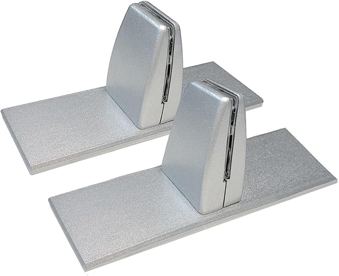 Precision-Milled Aluminum clamp Set for Office Privacy Panels. Includes Rubber-Grip Acrylic Standoff mounts and Adjustable Brackets. Ideal for Metal Shelf Support with Screws and Allen Wrench kit