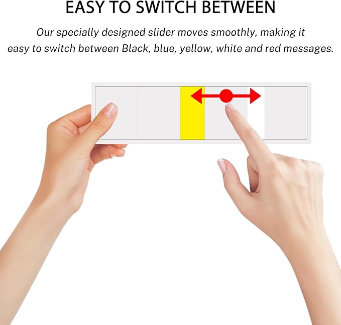 Blank Office Door Sign,Exam Room Medical Door Indicator for Doctors Offices, Hospitals and Clinics,Primary Colors, 5 Sign System, 10" x 3"-Silver