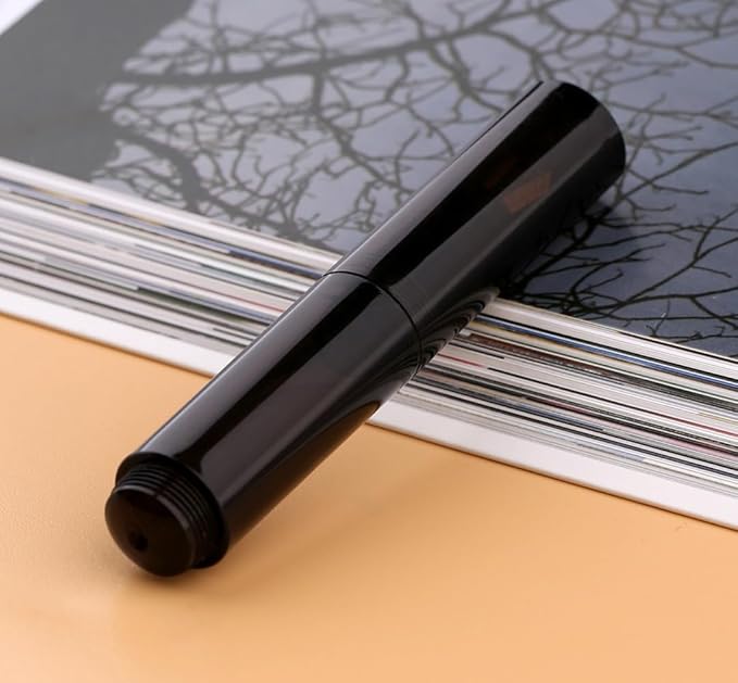 czxwyst Majohn Wancai 2.0 Mini Pocket-Size Eyedropper Fountain Pen (F Nib 0.5mm, Black)