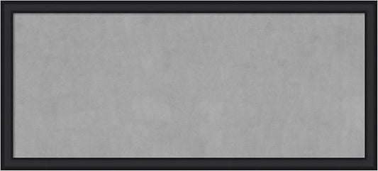 Amanti Art Black Framed Magnetic Board 23x51 Oversize Vision Board for use with Magnets, 100% Metal Sheet to Display Items as Office Decor or for Home Organization in mudroom, Kitchen or Kids Room