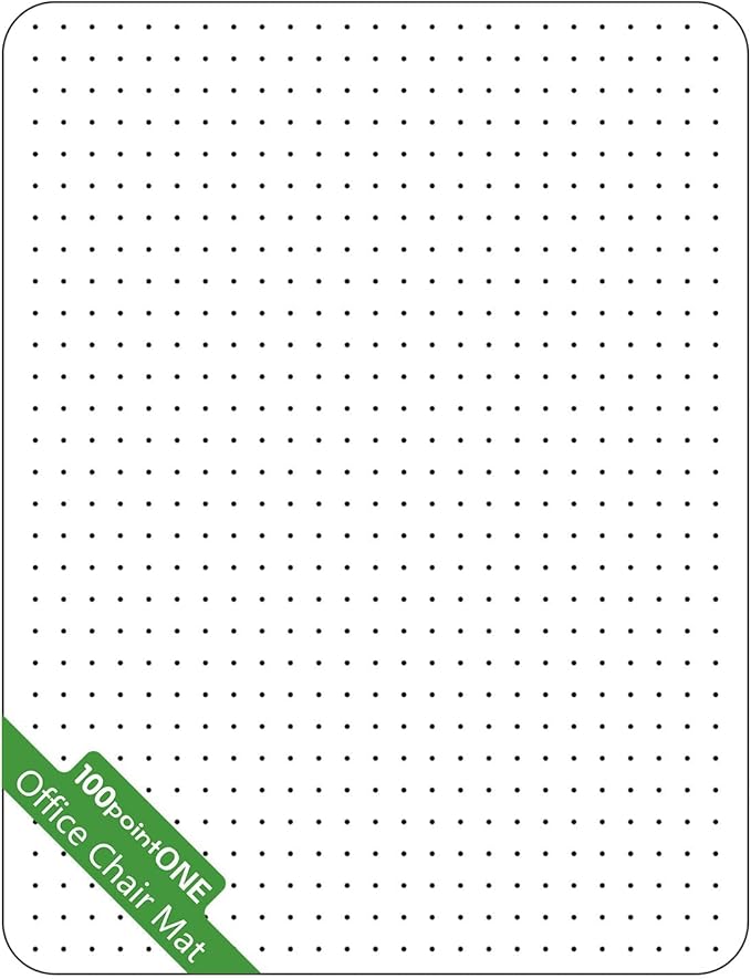 Office Chair Mat for Carpet - Clear Thick Desk Chair Mat for Carpet Plastic Floor Mats for Rolling Work and Gaming Chairs with Studs for Low Pile, Flat and No Carpeted Floors