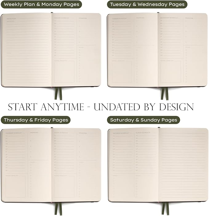 Anecdote 2026-2027 Planner: A Monthly, Weekly & Daily Planner with Calendar | 8.5" x 5.2" | Hardcover To-Do List Organizer, Planning Your Success, Start Anytime, Achieve Productivity Goals (Royal Blue)