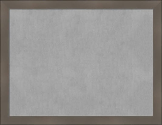 Amanti Art Grey Framed Magnetic Board 20x26 Medium Vision Board for use with Magnets, 100% Metal Sheet to Display Items as Office Decor or for Home Organization in mudroom, Kitchen or Kids Room