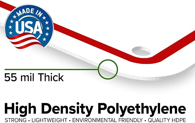 Custom Arrow,Custom Directional Sign, Left Arrow,10x14 Inches, 55 mil thick HDPE (high density polyethylene), Made in USA by My Sign Center