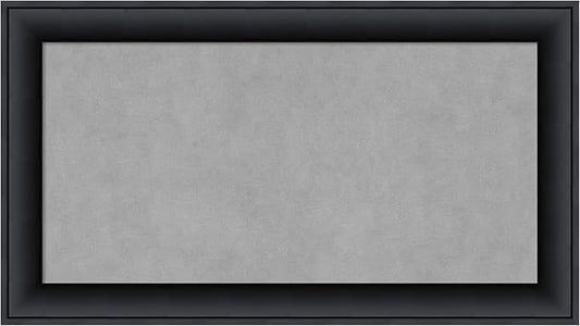 Amanti Art Black Framed Magnetic Board 15x27 Small Vision Board for use with Magnets, 100% Metal Sheet to Display Items as Office Decor or for Home Organization in mudroom, Kitchen or Kids Room