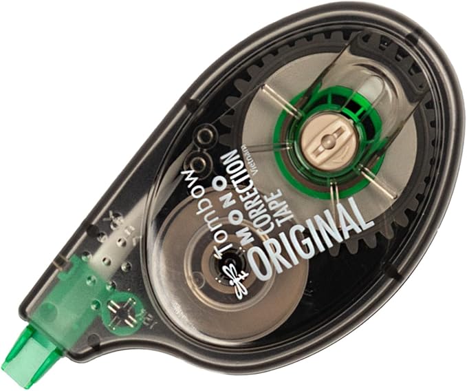 Tombow 68626 MONO Original Correction Tape, 4-Pack. Easy to Use Applicator for Instant Corrections