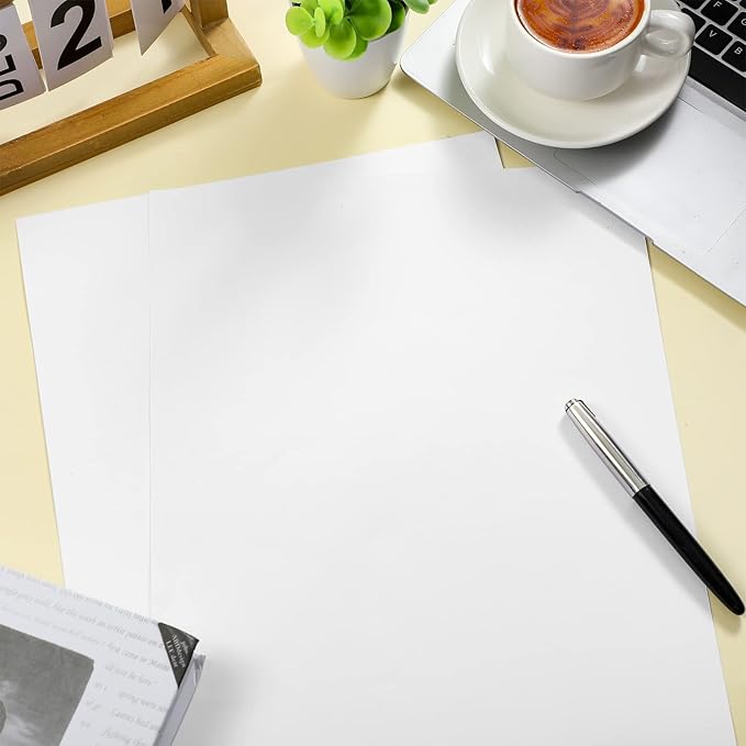 Mepase 500 Sheets Legal Size Cardstock 8.5" X 14" -1 Ream White Paper, 65lb Card Stock Legal Size Printer Paper for Menus Printing, Documents, Programs, Business, Invitations, Diy Cards