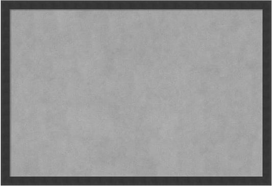 Amanti Art Black Framed Magnetic Board 26x38 Large Vision Board for use with Magnets, 100% Metal Sheet to Display Items as Office Decor or for Home Organization in mudroom, Kitchen or Kids Room