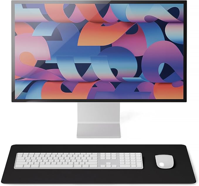 Jotsome Leather Desk Pad Mat, Non-Slip Desk Blotter Pad - Desk Protector for Office, Home, Laptop, and Desktop, Gift for The Holidays (Black, 24" x 14")