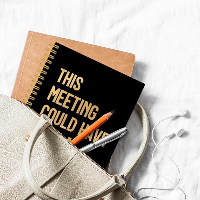 XQLZY This Meeting Could Have Been A Fist Fight Spiral Notebook, Funny Corporate Humor Notepad, Office Sarcastic Humor Gifts for Men Women Coworker Work Bestie Friend, Coworker Christmas Gifts