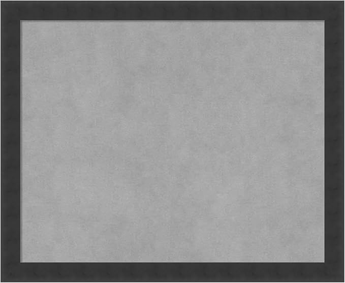 Amanti Art Black Framed Magnetic Board 18x22 Small Vision Board for use with Magnets, 100% Metal Sheet to Display Items as Office Decor or for Home Organization in mudroom, Kitchen or Kids Room