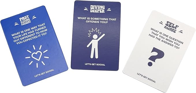 Island Dogs Let's Get Social - Let's Talk About It Card Game | Fun Party & Family Activity | Conversation Starter for Teens & Adults | 120 Cards for Meaningful Connections