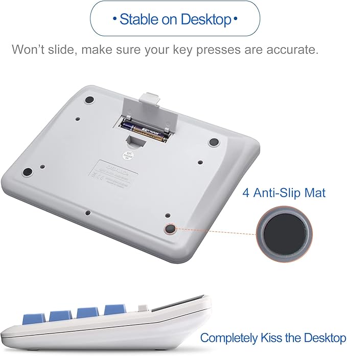Desktop Calculator, Extra Large LCD Display Computer Button 12 Digits Accounting Calculator (OS-2135 Pro-2Pcs)