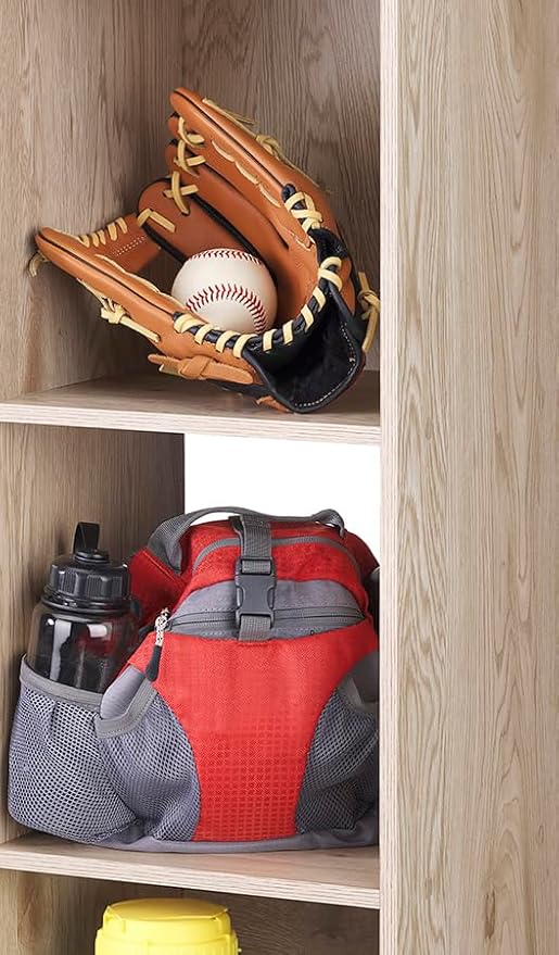 Whitmor Bookcase Storage Organizer, 3 Tier Stackable MDF Bookshelf, Open Storage Display Shelf