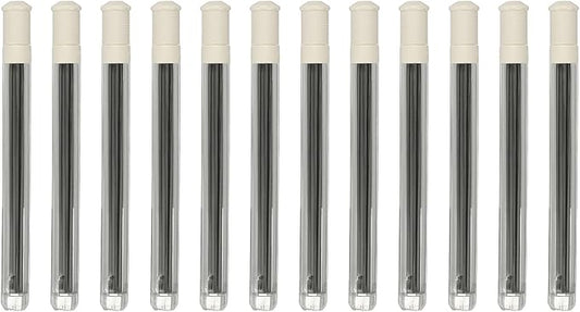 PATIKIL 240Pcs 2B Mechanical Pencil Lead, 0.5mm Black Lead Refill Break Resistant Pencil Refills for Writing Supplies, White