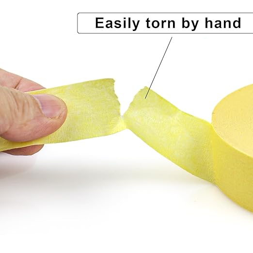 DOAY 3 Pack Yellow Painters Tape - Masking Tape 1 Inch Wide - Multi-Surface, Smart Adhesion, Indoor & Outdoor - 270FT Total - Paint Tape for DIY, Labeling, Art, Car, General Purpose (#3910)