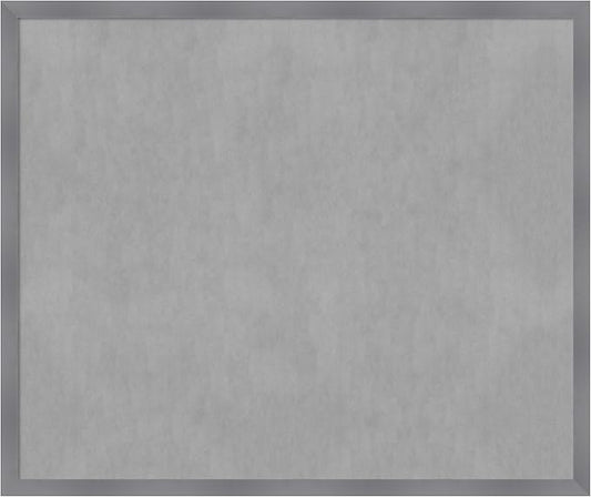 Amanti Art Grey Framed Magnetic Board 42x50 Oversize Vision Board for use with Magnets, 100% Metal Sheet to Display Items as Office Decor or for Home Organization in mudroom, Kitchen or Kids Room