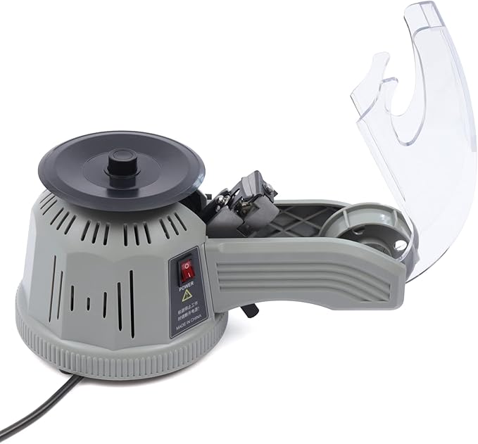 Automatic Tape Dispenser,Electric Ribbon Cutting Machine, Tape Cutter Adjustable Length & Width,0.24-2.36 in,Cutting Various Tapes for Office Warehouse Use