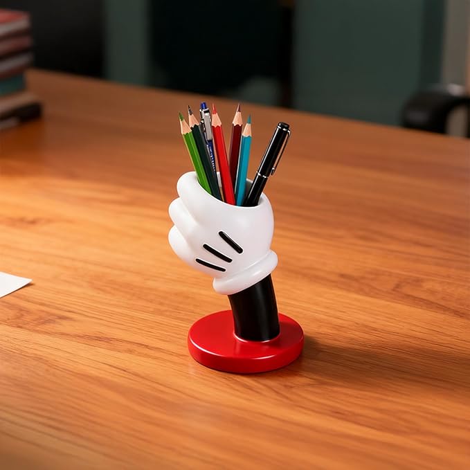 Cute Pen and Pencil Holder for Desk, Kids Small Desktop Organizer Cup,Funny Marker Storage and Office Supply Accessory