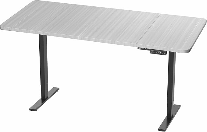 VIVO Electric 71 x 36 in Standing Desk, Memory Height Adjustment, 1B Series, Holds 220 lbs, Dark Gray Top Black Frame, DESK-KIT-1B7G-36