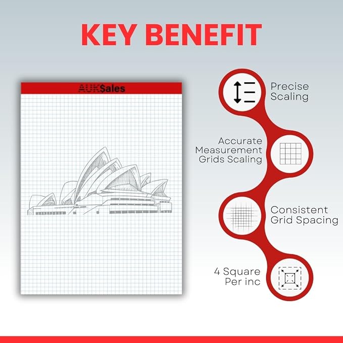 Graph Paper Pad Multisize (3, 8.5" x 11")