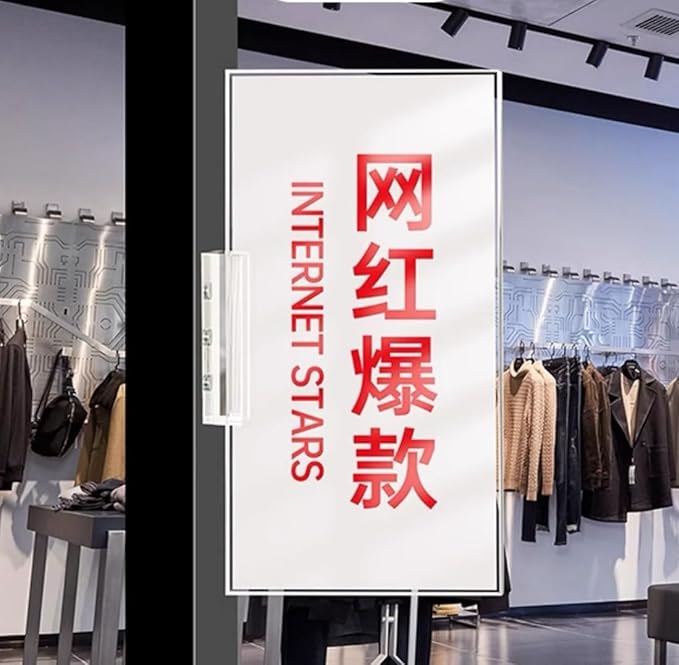 ECKEK Magnetic Sign Holder Grip Holder, Powerful Magnet, Acrylic Sign Holder for Retail Shelves Display Store Vendor Event Warehouse and Shop Supplies (Wood Base 210*150mm/8.27*5.91inches)