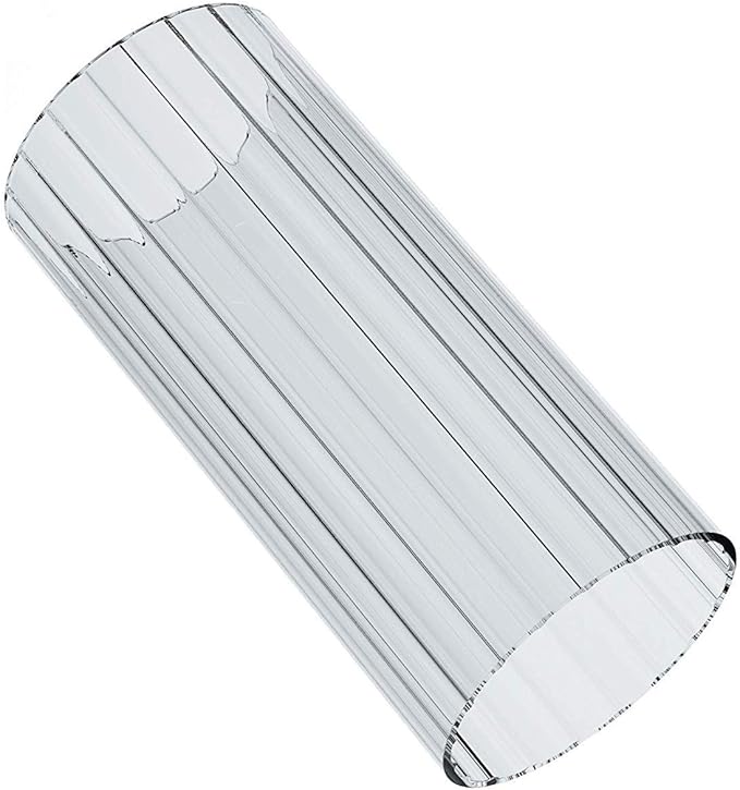 Sunwo Glass Shade Straight Cylinder Glass Lamp Shade Replacement with Multiple Effects (Stripe Straight Cylinder)