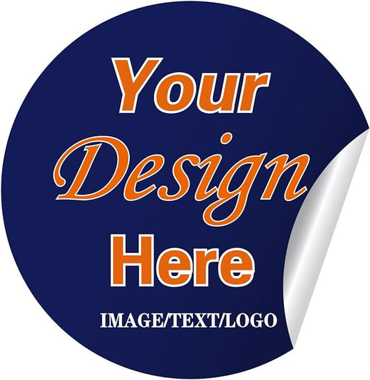 Custom Stickers for Business Logo & Personalized Stickers Text Name Image Photo for Small Business 10,100,120pcs