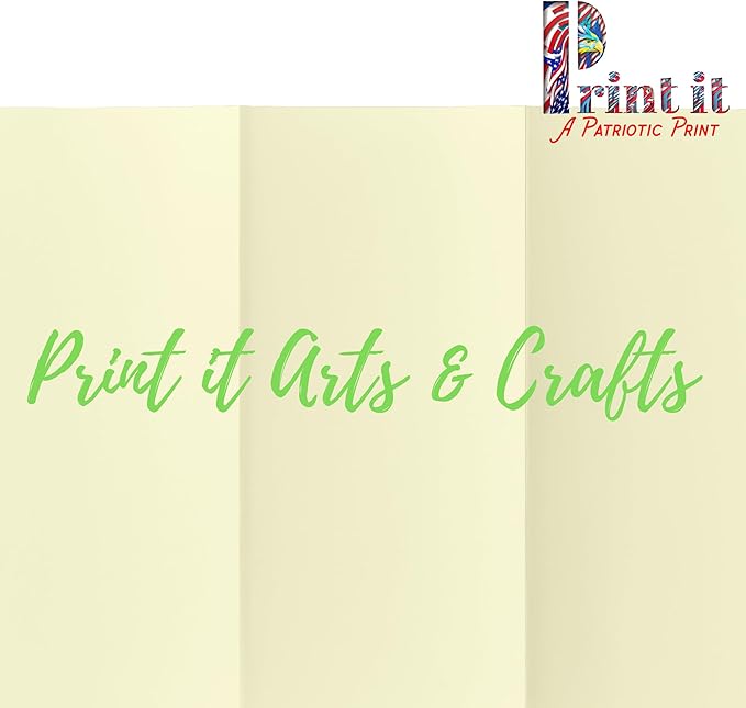 Printit Colors Multipurpose Paper, 20 lbs., 8.5" x 11", Ivory, 500 Sheets/Ream – Premium Colored Copy Paper for Printing, School, and Office Use