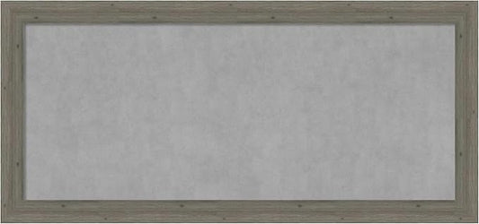 Amanti Art Grey Framed Magnetic Board 25x53 Oversize Vision Board for use with Magnets, 100% Metal Sheet to Display Items as Office Decor or for Home Organization in mudroom, Kitchen or Kids Room
