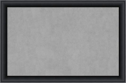 Amanti Art Black Framed Magnetic Board 23x35 Large Vision Board for use with Magnets, 100% Metal Sheet to Display Items as Office Decor or for Home Organization in mudroom, Kitchen or Kids Room