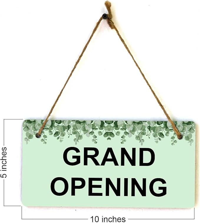 Signs ByLITA Eucalyptus Greenery Personalized Hanging Wall or Door Sign (5 x 10") | Custom Signage for Your Home & Business