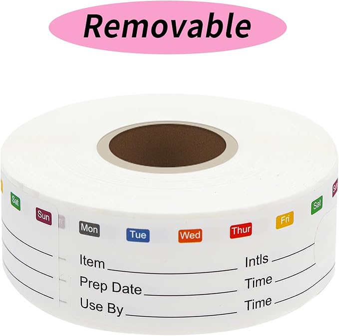 STARLIBOO Removable Freezer Labels, 1x3 Inch Food Labels for Freezer Storage, 300pcs Freezers Stickers Waterproof Oil Resistant Easy Clean Leaves no Residue