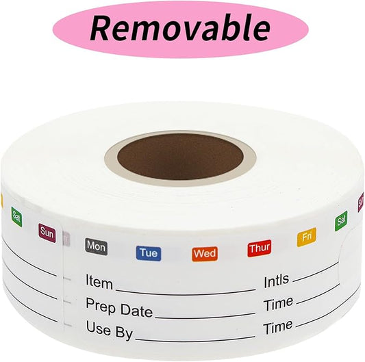 STARLIBOO Removable Freezer Labels, 1x3 Inch Food Labels for Freezer Storage, 300pcs Freezers Stickers Waterproof Oil Resistant Easy Clean Leaves no Residue