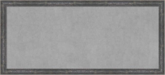 Amanti Art Grey Framed Magnetic Board 23x51 Oversize Vision Board for use with Magnets, 100% Metal Sheet to Display Items as Office Decor or for Home Organization in mudroom, Kitchen or Kids Room