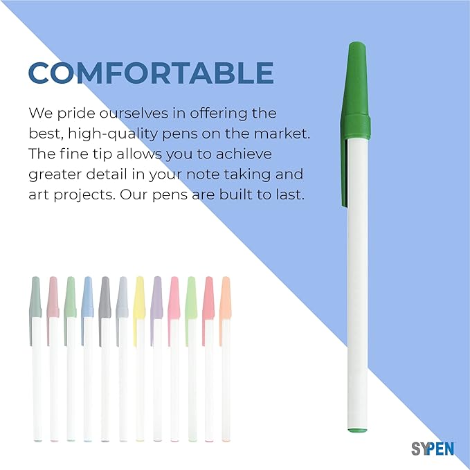 Personalized Stick Pens With your Custom Logo or Text-500 Pack Bulk-for Businesses, Parties, and Events, Custom Printed Slim Ballpoint Pens with Cap, Lime Green, Black Ink