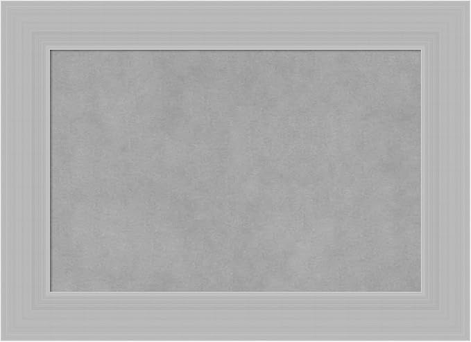 Amanti Art Silver Framed Magnetic Board 16x22 Small Vision Board for use with Magnets, 100% Metal Sheet to Display Items as Office Decor or for Home Organization in mudroom, Kitchen or Kids Room