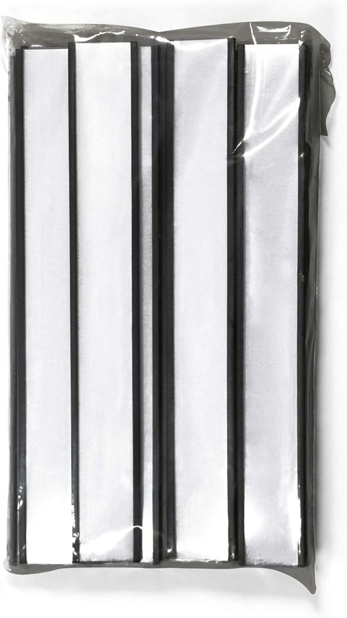 SmartSign Magnetic 'C' Channel Label Holders for Metal Racks and Shelves | 0.75" x 6" Pack of 25