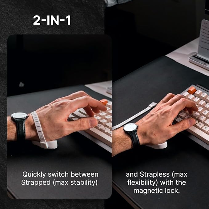 DELTAHUB Carpio G2.0 - Advanced Ergonomic Right-Handed Gaming Wrist Rest for Mouse - Superior Support for Serious Gamers - Anti-Fatigue, Smooth Glide (Small, Right, Black)