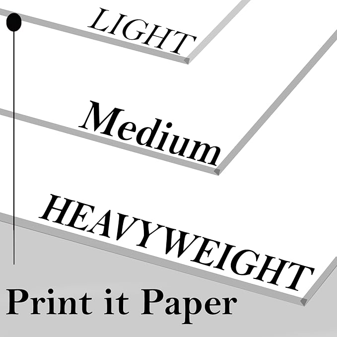 Print It - Vellum Bristol Colored Cardstock Cover Paper, 67 Lb, 8.5" X 11”, Heavyweight Colored Cardstock for Crafts, School, Invitations, And Office Use - Decoration Drawing 250/Case-Britewhite