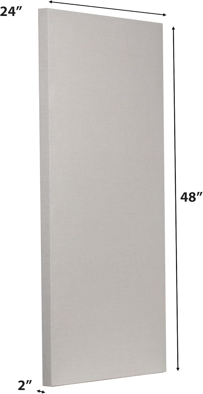 ATS Acoustics Home Office Residential Acoustic Treatment Room Kit Sound Absorbing Acoustic Panel 6 Pack for 50-100 Sq Ft (Linen)