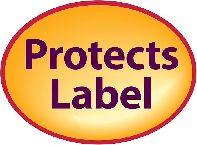 Smead Seal and View® Clear Label Protector, Size 3-1/2x1-11/16-Inches Before Folding, 100 per Pack (67600) (Pack of 2)